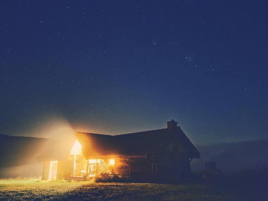 Polanka Beskid Niski Cute Cabin With Spectacular Views Hanczowa Exterior photo